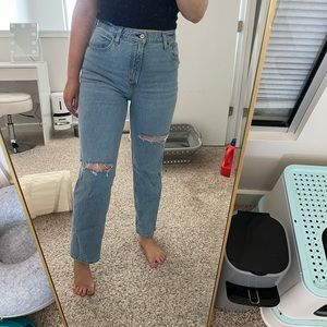 Abercrombie 90s straight ultra high rise jeans